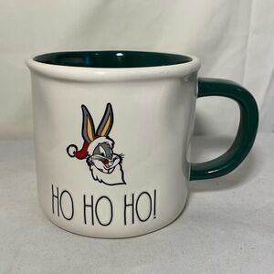 Rae Dunn LOONEY‎ TUNES Bugs Bunny Christmas HO HO HO Mug Holiday